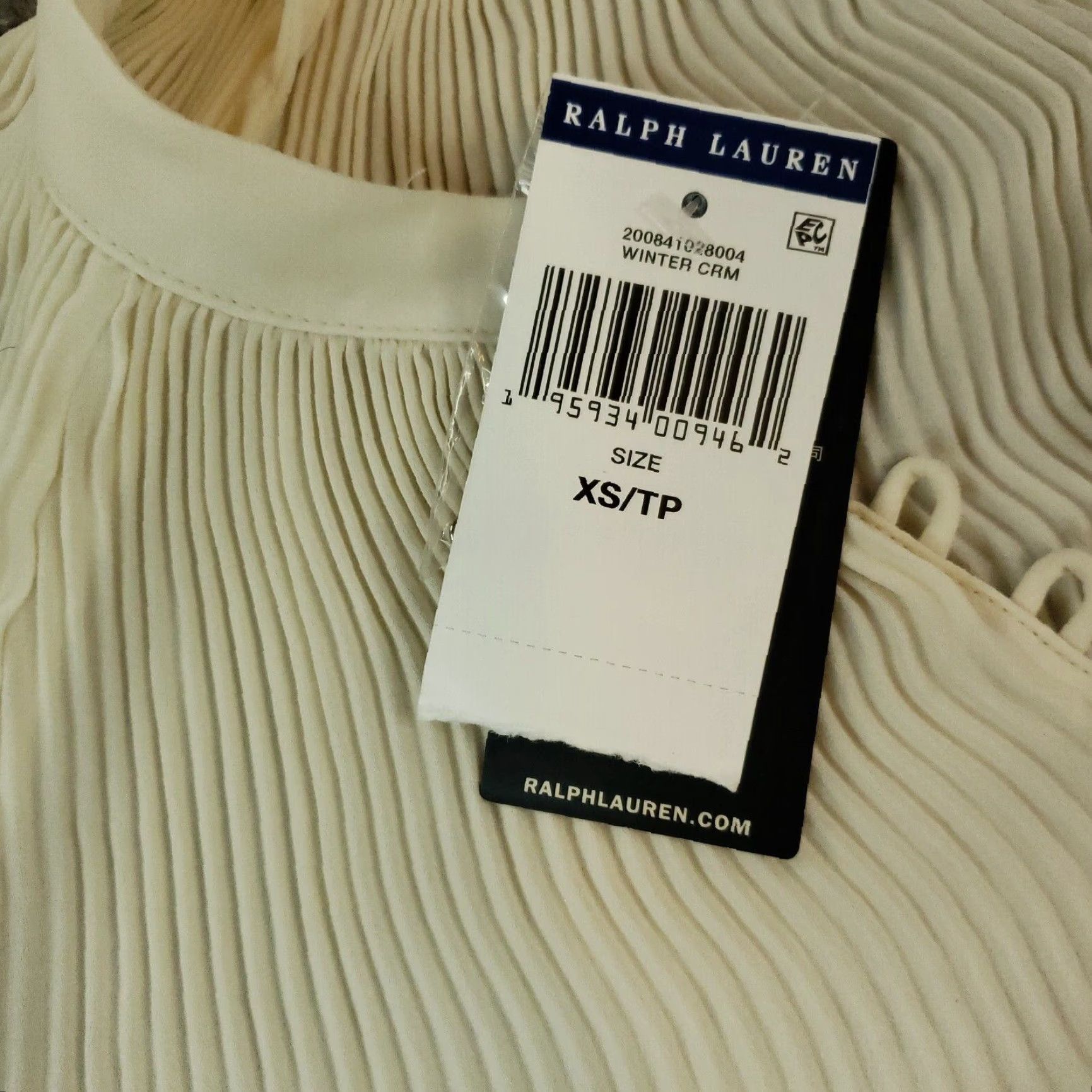 Ralph Lauren VINTAGE Lauren Ralph Lauren Shirt Womens XS Beige Long Sleeve Sheer Button-Up Casual Preppy Classic Size XS / US 0-2 / IT 36-38 - 6 Thumbnail