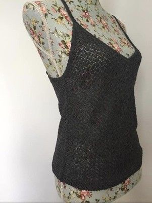 Christian Dior Monsieur Vintage CHRISTIAN DIOR 2pc cami and cardigan twin set w/ Silver Sparkle Size L / US 10 / IT 46 - 11 Thumbnail