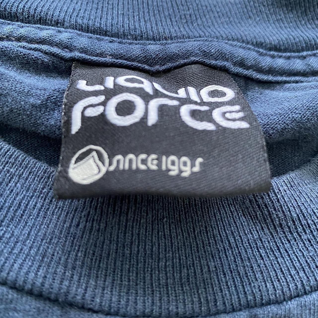 Vintage vintage 90s skater brand liquid force retro T-shirt Size US L / EU 52-54 / 3 - 2 Thumbnail