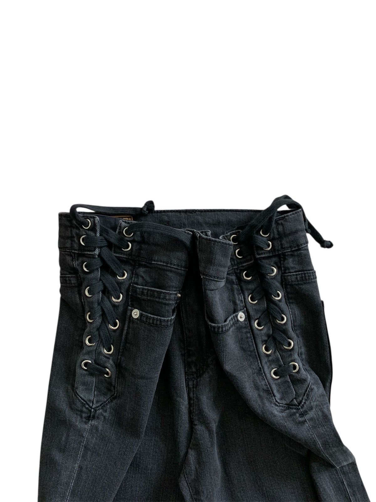Alexander McQueen Alexander McQueen Lace Up Skinny Jeans Size US 26 / EU 42 - 4 Thumbnail