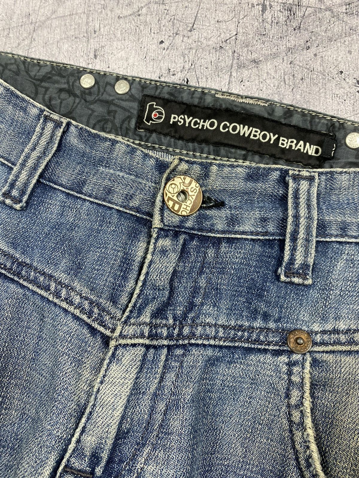 Other Vintage Psycho Cowboy Brand y2k Denim Shorts Size US 29 - 8 Thumbnail
