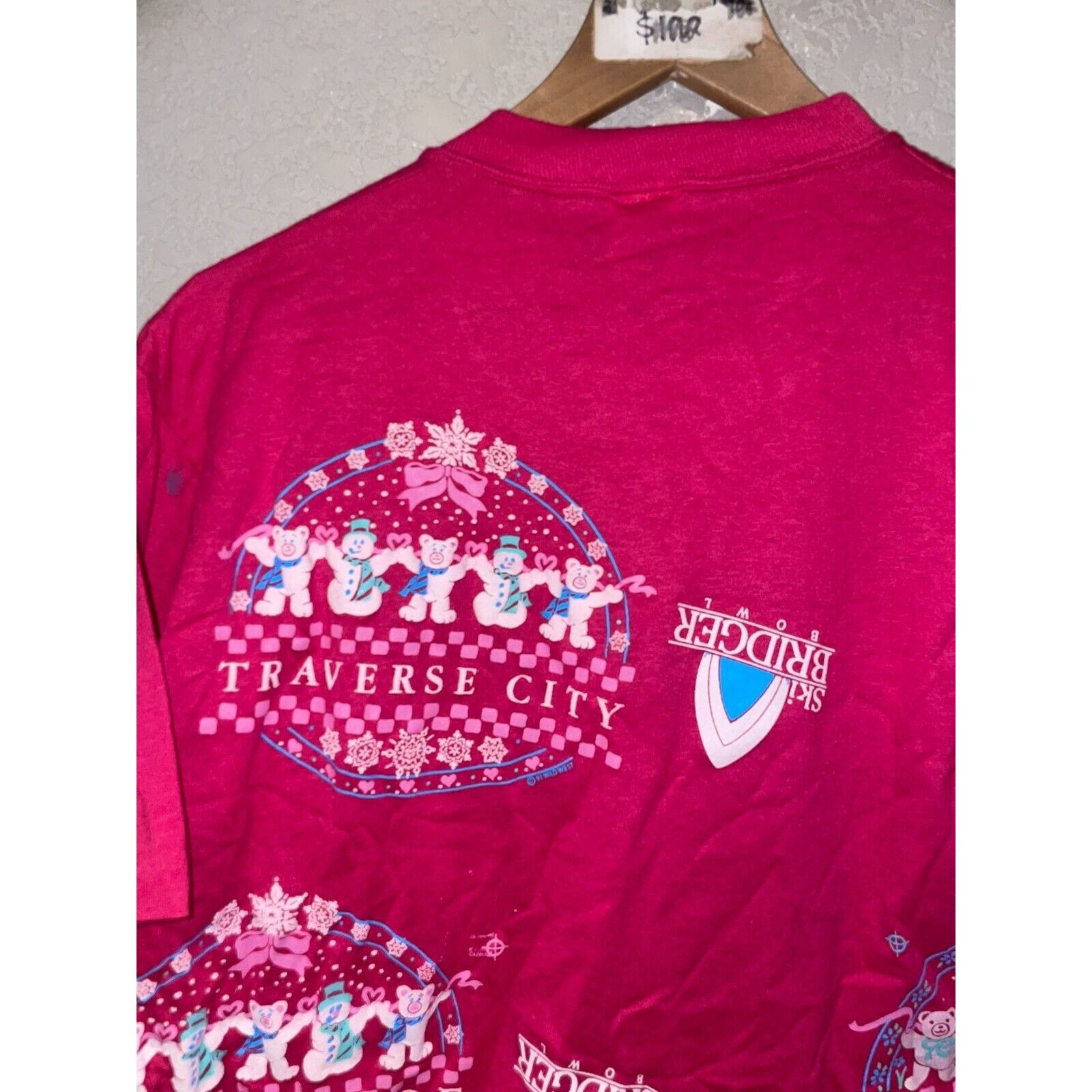 Jerzees Vintage Test Print Shirt Lake Tahoe Napa Bears Tee VTG 90s L Size US L / EU 52-54 / 3 - 13 Thumbnail