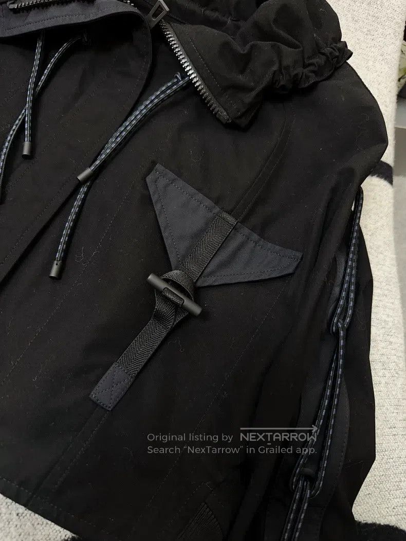 Hermes Hermes Black Short Drawstring Hooded Jacket Size XXS / US 00 / IT 34 - 4 Thumbnail