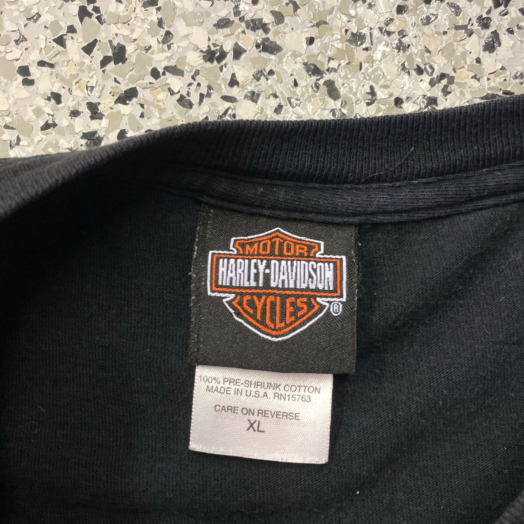 Harley Davidson VINTAGE Harley-Davidson T Shirt Adult XL Black Denali Park Alaska Motorcycle Graphic Print Short Sleeve Crew Neck Men Mens Size US XL / EU 56 / 4 - 3 Thumbnail