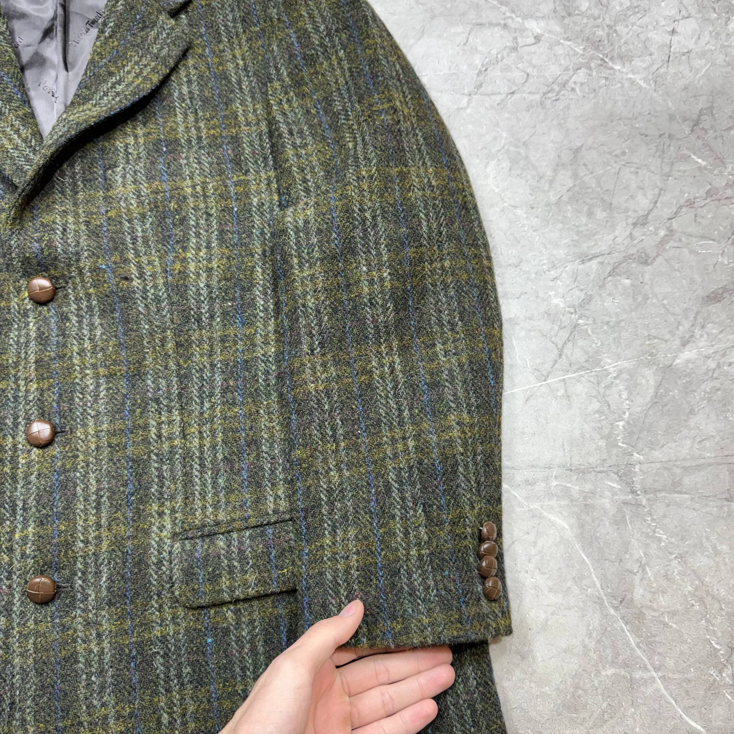 Harris Tweed Harris Tweed Blazer Handwoven 80s Scottish Wool Herringbone Size US S / EU 44-46 / 1 - 5 Thumbnail