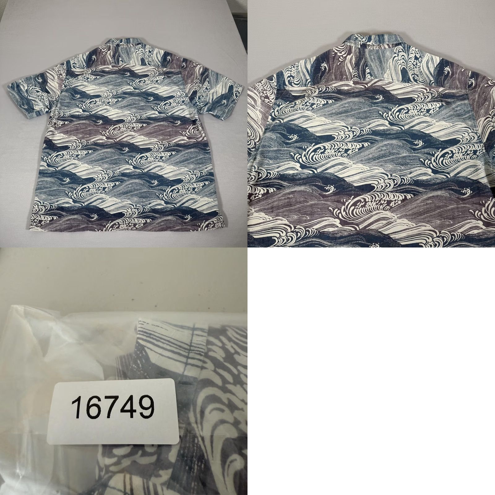 Tommy Bahama Tommy Bahama Shirt Mens XL Blue Silk Hawaiian Button Up Ocean Waves Surf Aloha Size US XL / EU 56 / 4 - 8 Thumbnail