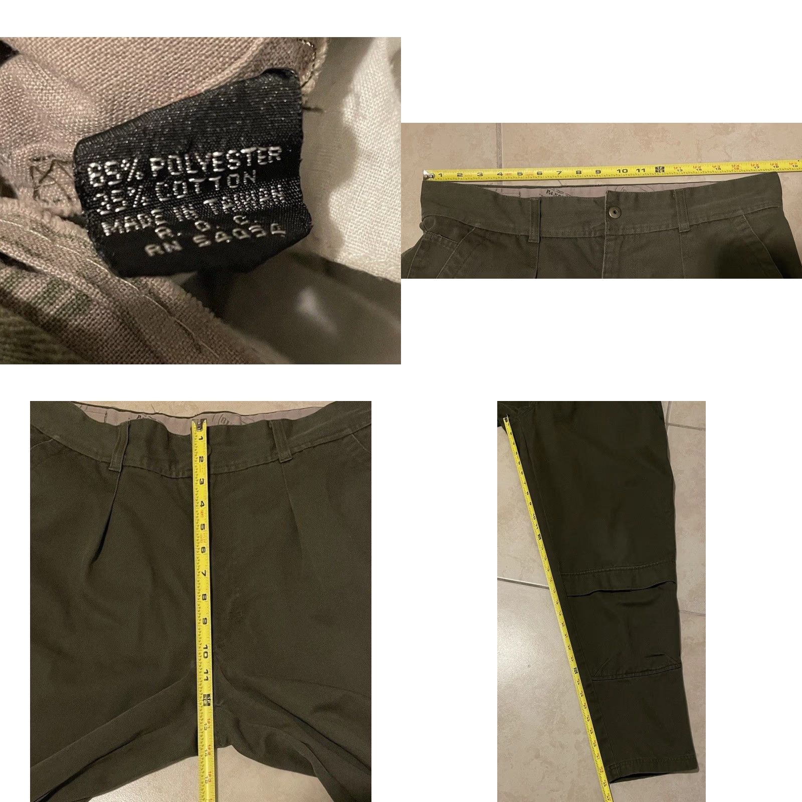 Bugle Boy Vtg 90s Bugle Boy Special Forces Cargo Pants 36 Army Military Flight Skate Grunge Paratrooper Mens Pants Green 36 Cargo Utility Fatigue Distressed 90s Size US 36 / EU 52 - 8 Thumbnail