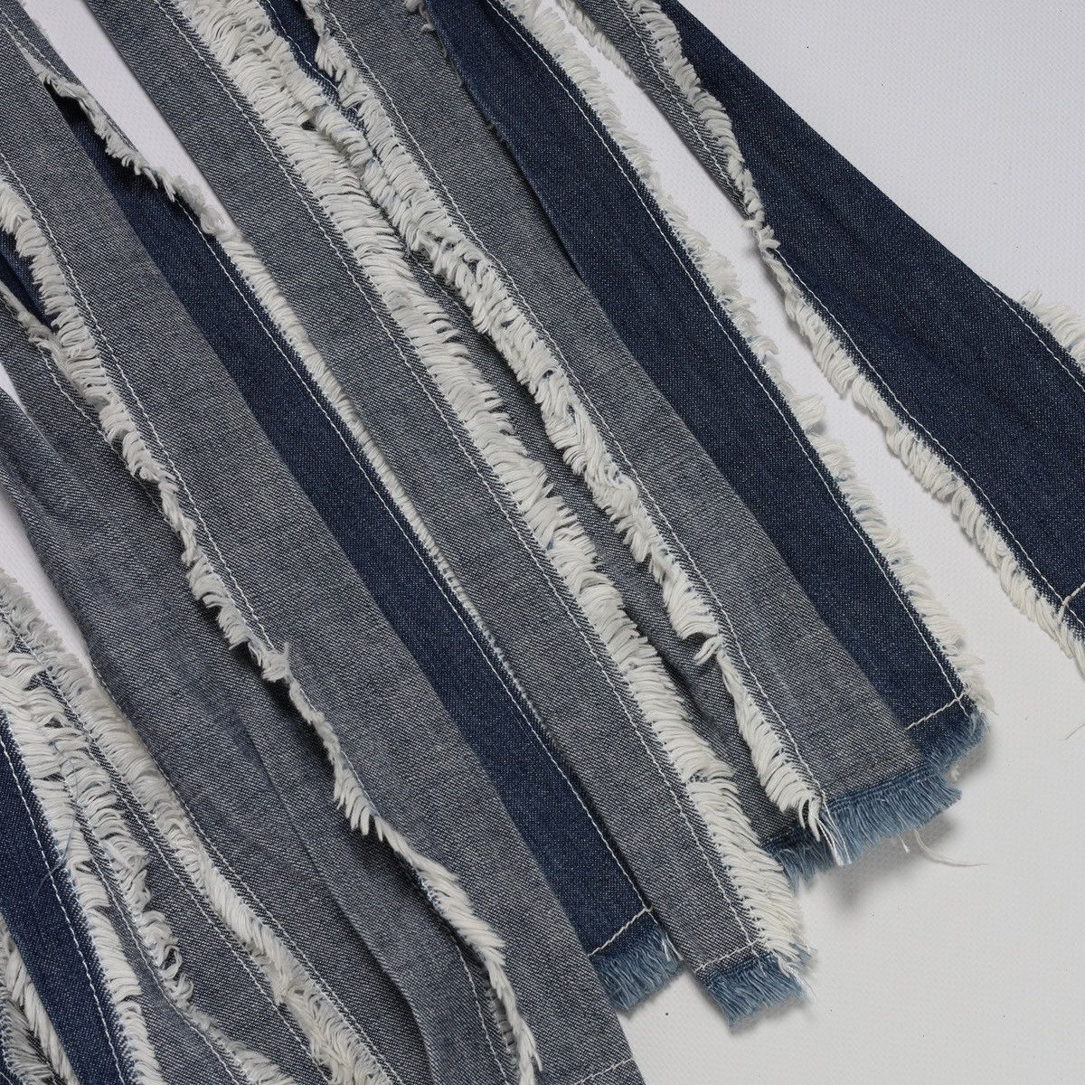 Jean Paul Gaultier Jean Paul Gaultier JPG Jeans Denim Raw Edge Fringe Dress Max Size M / US 6-8 / IT 42-44 - 7 Thumbnail