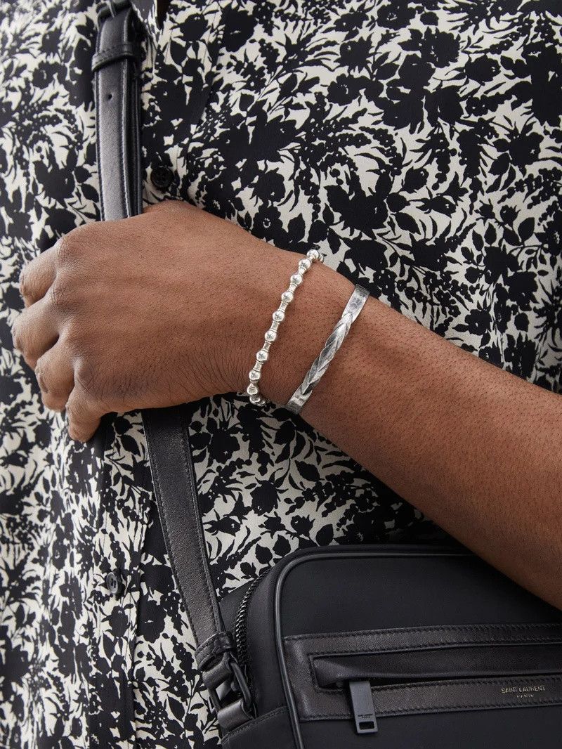 Saint Laurent Paris o1la1rc1a0325 Size: OS / 726186 V Bracelet in Metal Silver Size ONE SIZE - 3 Thumbnail
