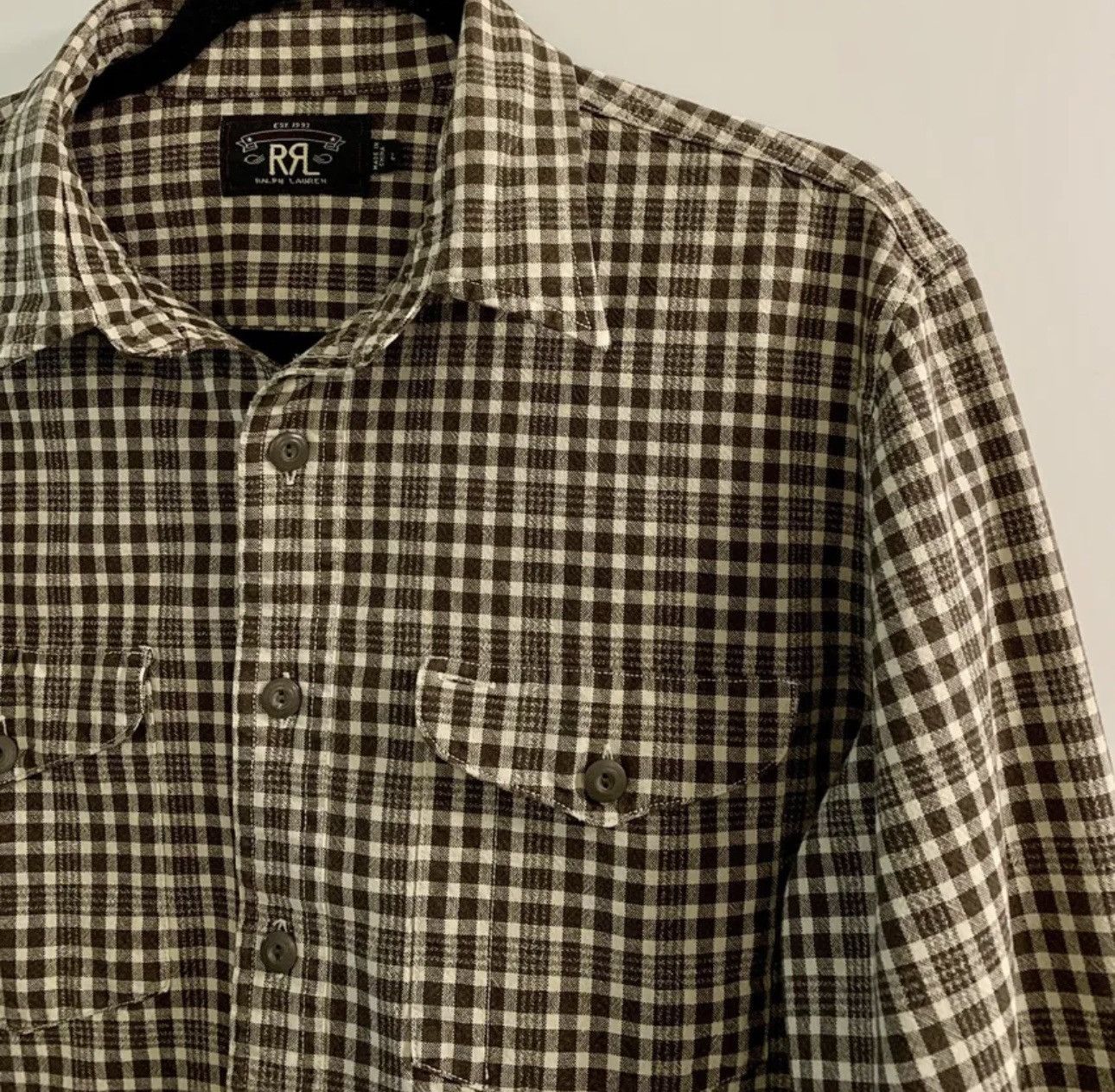 Rrl Ralph lauren large shirt brown