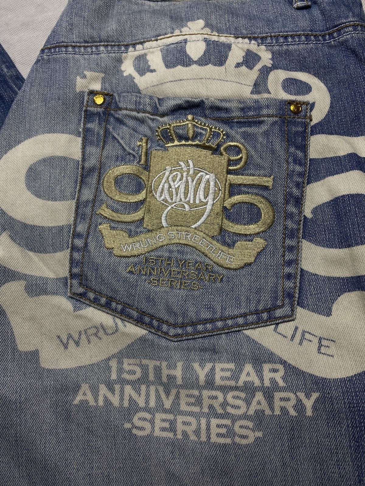 Rap Tees Wrung denim jeans baggy rap hiphop oldschool vintage y2k Size US 34 / EU 50 - 6 Thumbnail