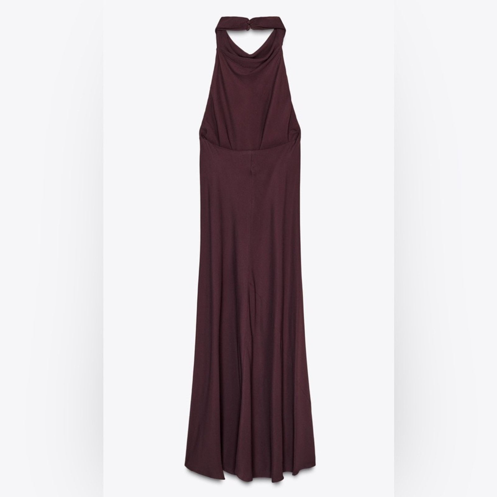 Zara Nwt- FLOWING MIDI ZW COLLECTION HALTER DRESS -M Size M / US 6-8 / IT 42-44 - 3 Thumbnail