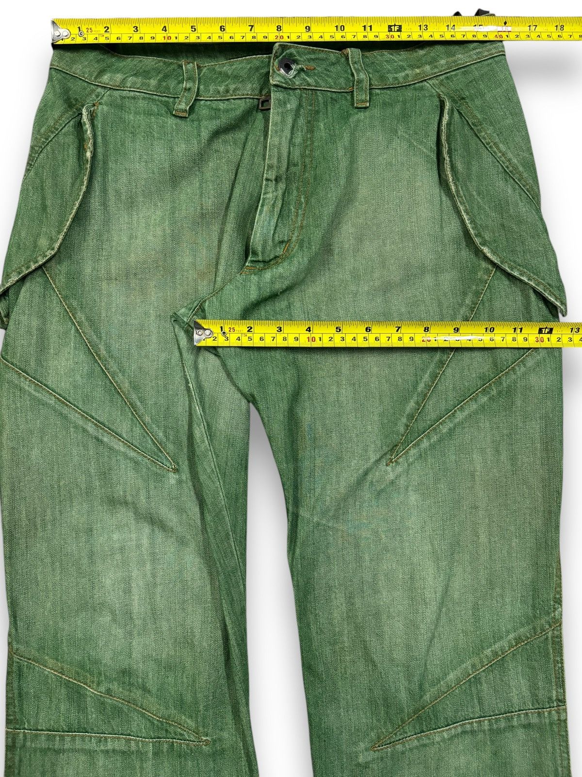 Issey Miyake Avant-Garde Griffin Studio Okinawa Faded Jeans Made in Italy Size US 31 - 17 Thumbnail