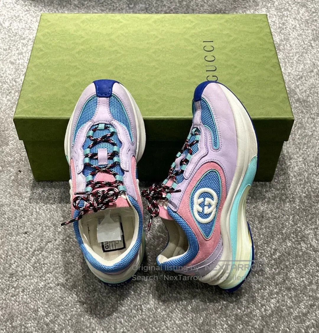 Gucci gucci runner fashionable sneakers in vibrant colors. Size US 5 / EU 37 - 3 Thumbnail