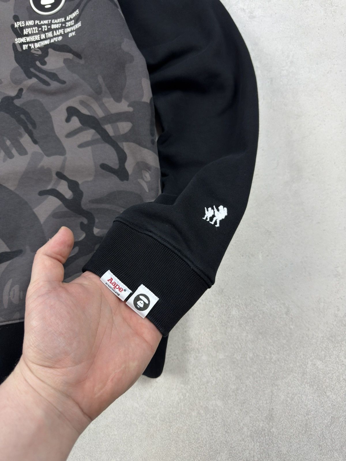 Aape AAPE BY A BATHING APE Apunvs Bape Camo Big Logo Sweatshirt Size US M / EU 48-50 / 2 - 7 Thumbnail