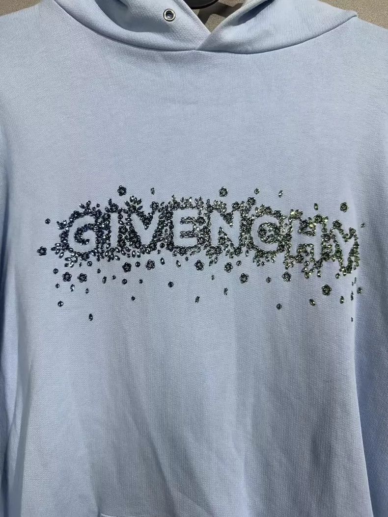 Givenchy Givenchy Crystal Logo Hooded Sweatshirt Size US S / EU 44-46 / 1 - 3 Thumbnail