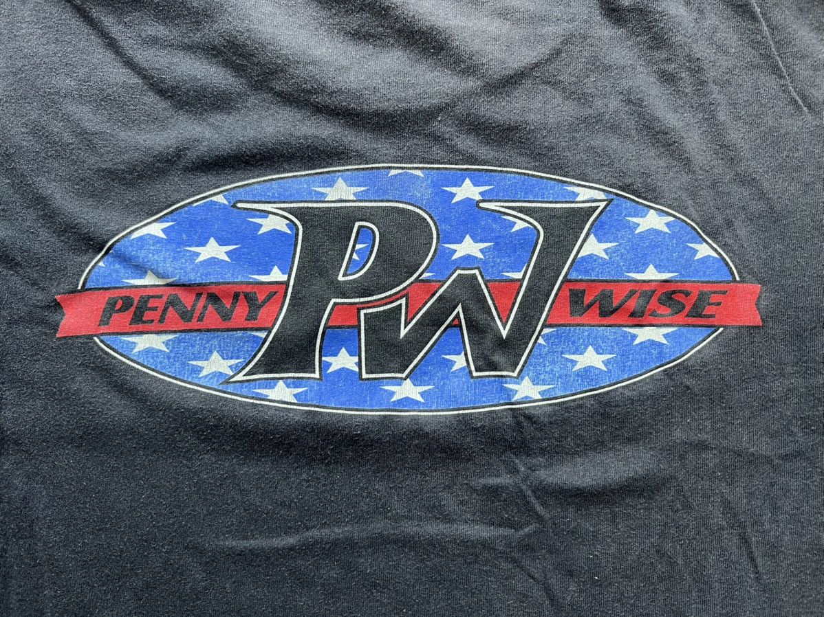 Band Tees PENNYWISE Vintage 90s Distressed Long Sleeve T-Shirt — XL Size US XL / EU 56 / 4 - 8 Thumbnail