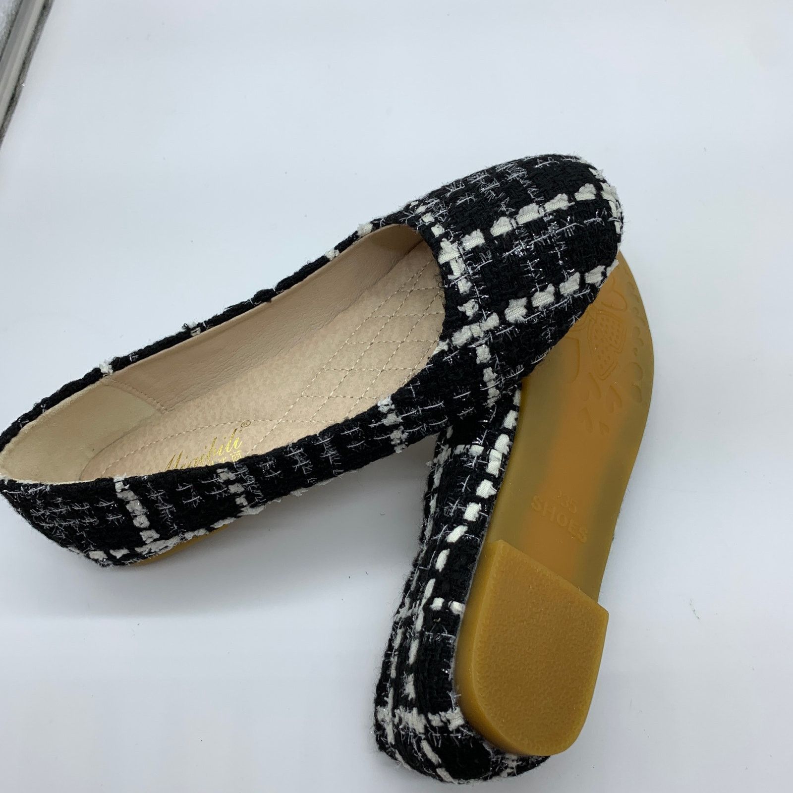 Other Black Tweed Flat Size 6.5 US Slip On Closed Toe Size US 6.5 / IT 36.5 - 7 Thumbnail