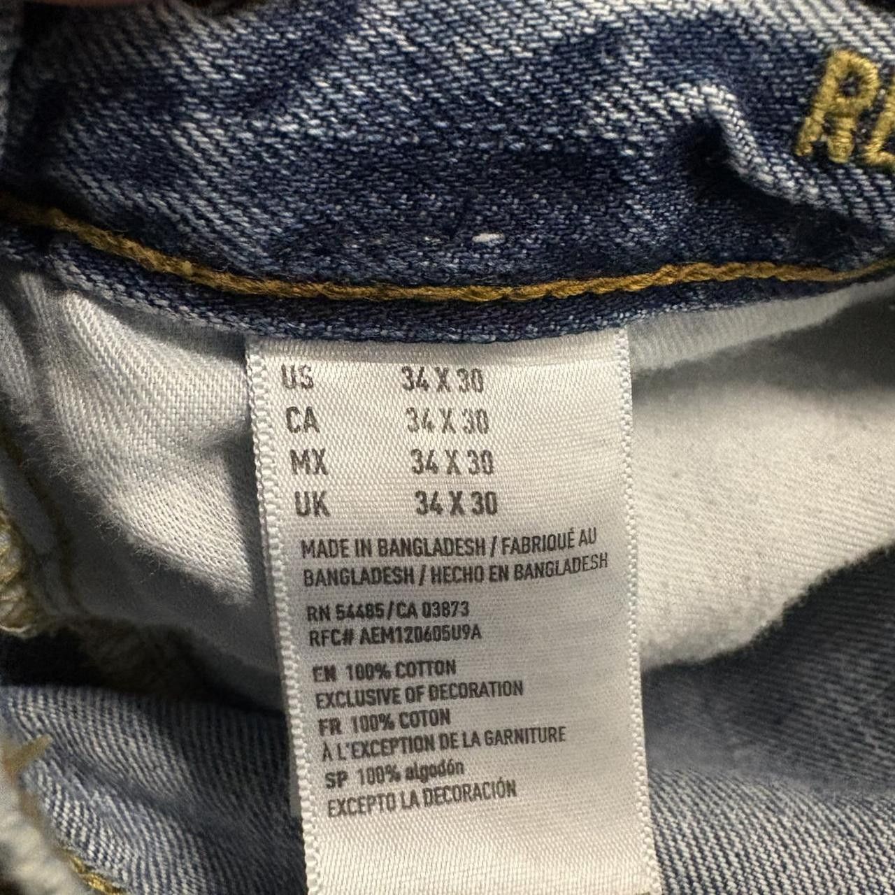 Vintage Crazy Vintage Y2K/2000s Baggy American Eagle Streetwear Workwear Style Medium Blue Wash Denim Jeans! Size US 34 / EU 50 - 7 Thumbnail