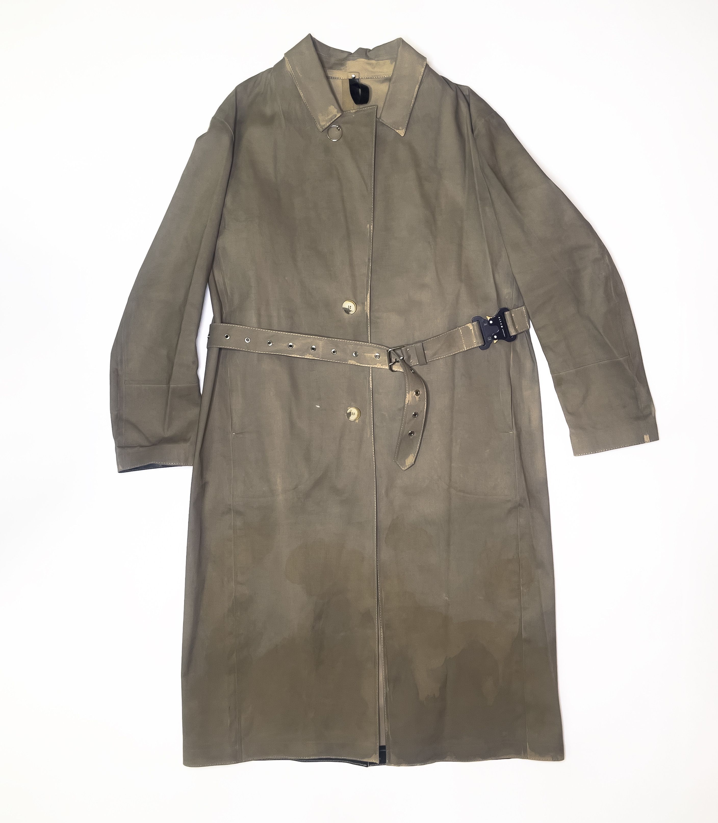 1017 ALYX 9SM × Mackintosh 1017 9sm X Mackintosh Belted Trench Coat In Brown Size US L / EU 52-54 / 3 - 1 Thumbnail