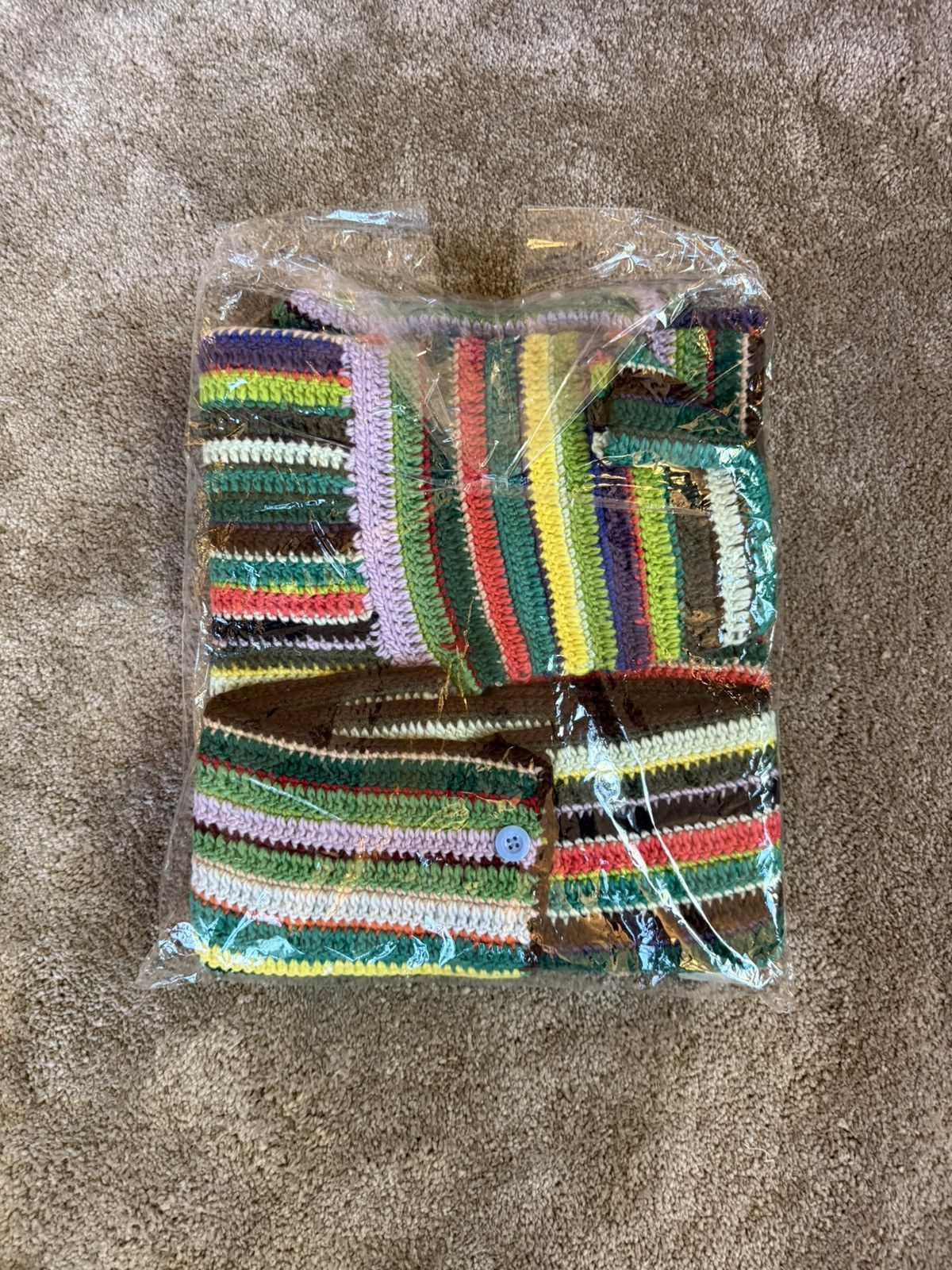 Cactus Plant Flea Market CPFM Crochet Knit Cardigan Sz 2 (M) | Grailed
