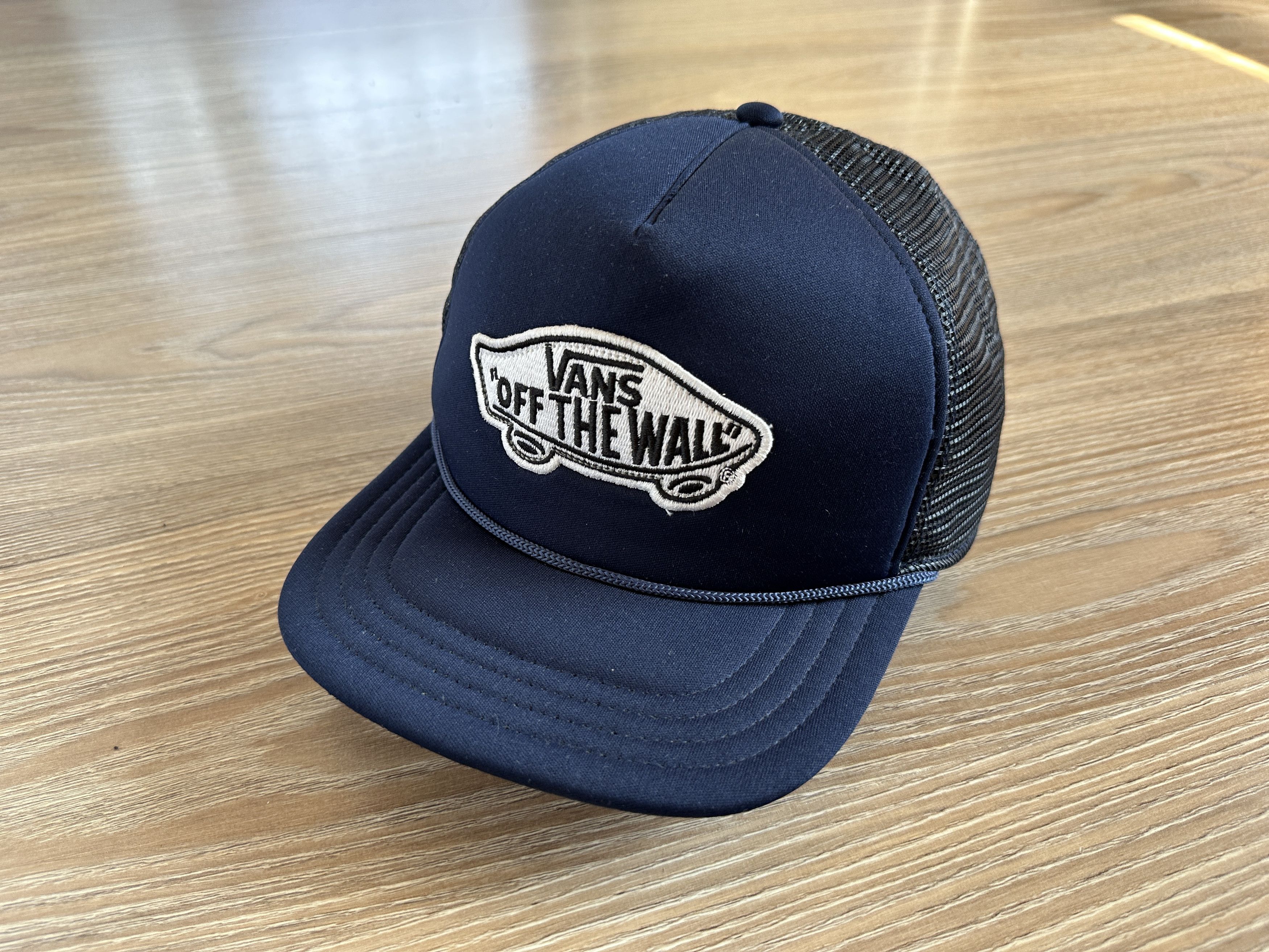 Vans Vans Vintage Blue Trucker Snapback Hat Size ONE SIZE - 2 Thumbnail