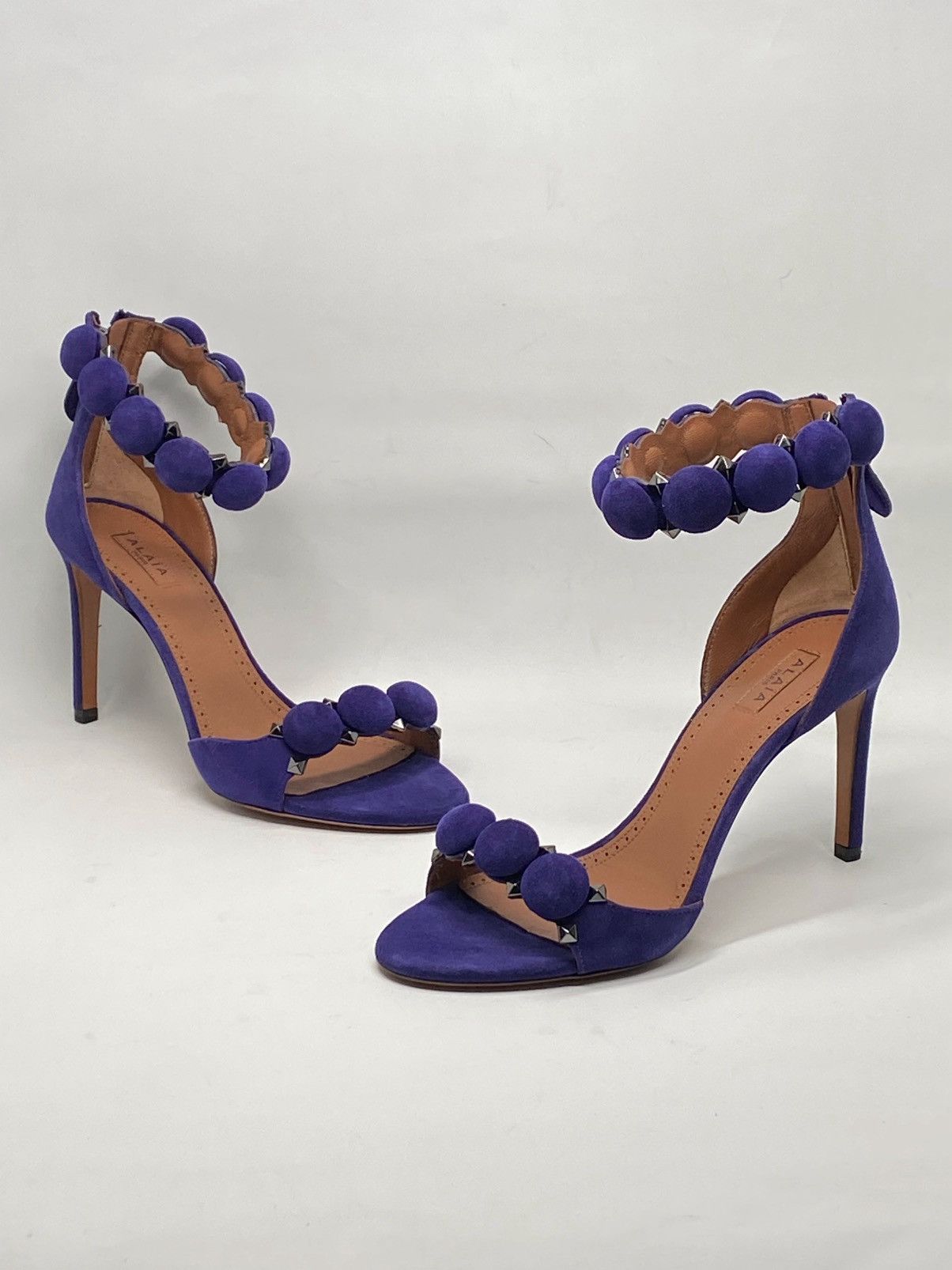Alaia Alaia Bombe 90 Studded Suede Leather Sandals size 36.5 Size US 6.5 / IT 36.5 - 12 Thumbnail