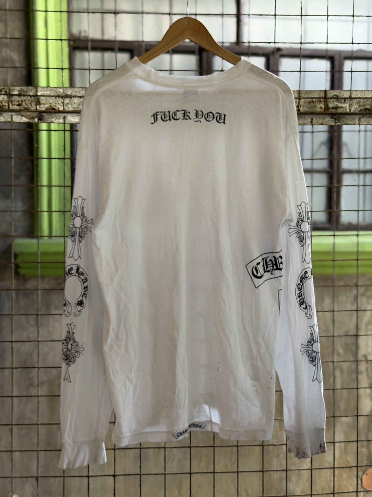 Chrome Hearts OG SOAP N WATER - THRASHED! 2000s TATTOO ARM Size US L / EU 52-54 / 3 - 2 Thumbnail