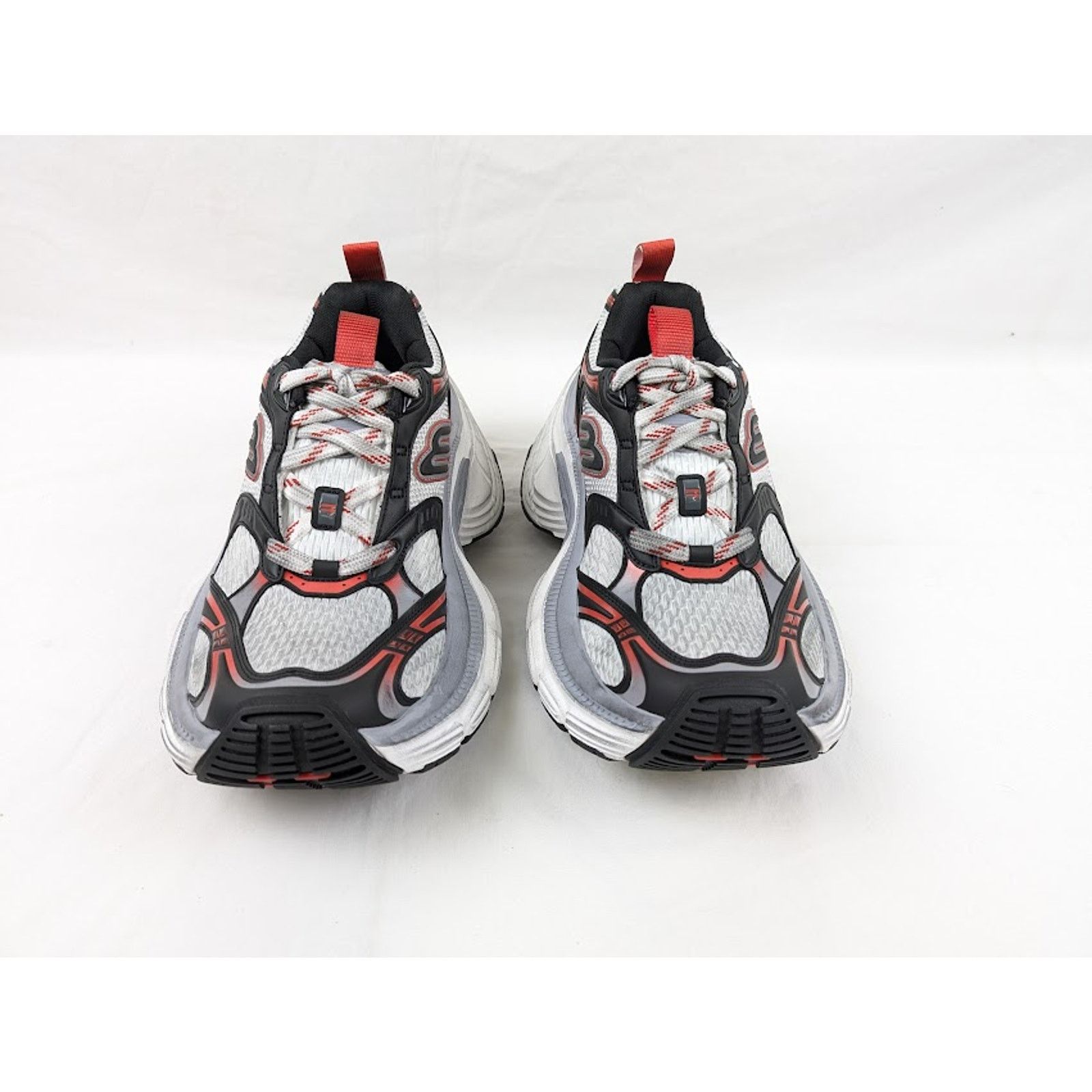 Balenciaga o1rshd1 10XL Sneakers Mesh in Grey/White/Red 41 Size US 8 / EU 41 - 11 Thumbnail