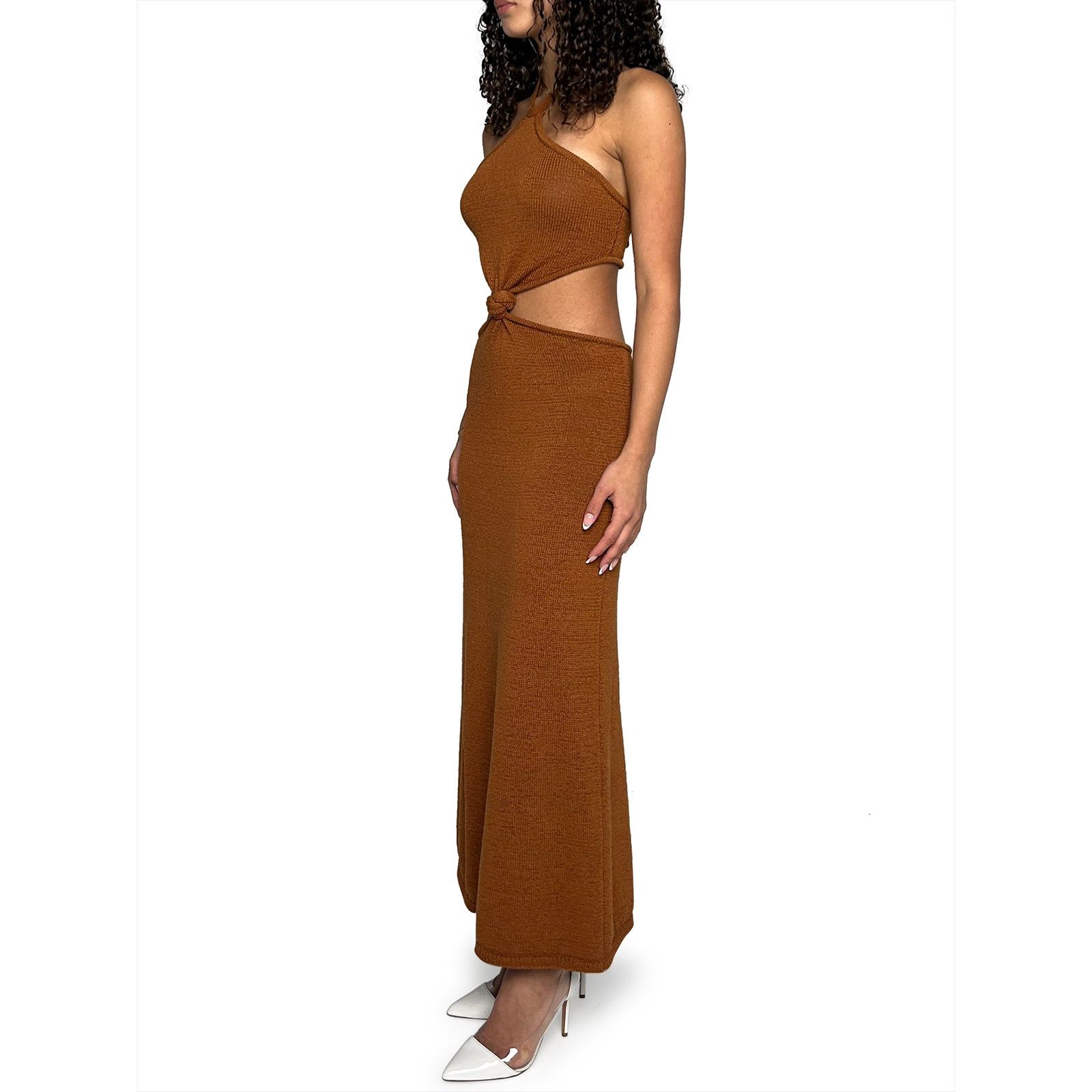 Cult Gaia Brown Knit Maxi Dress Size S / US 4 / IT 40 - 2 Thumbnail