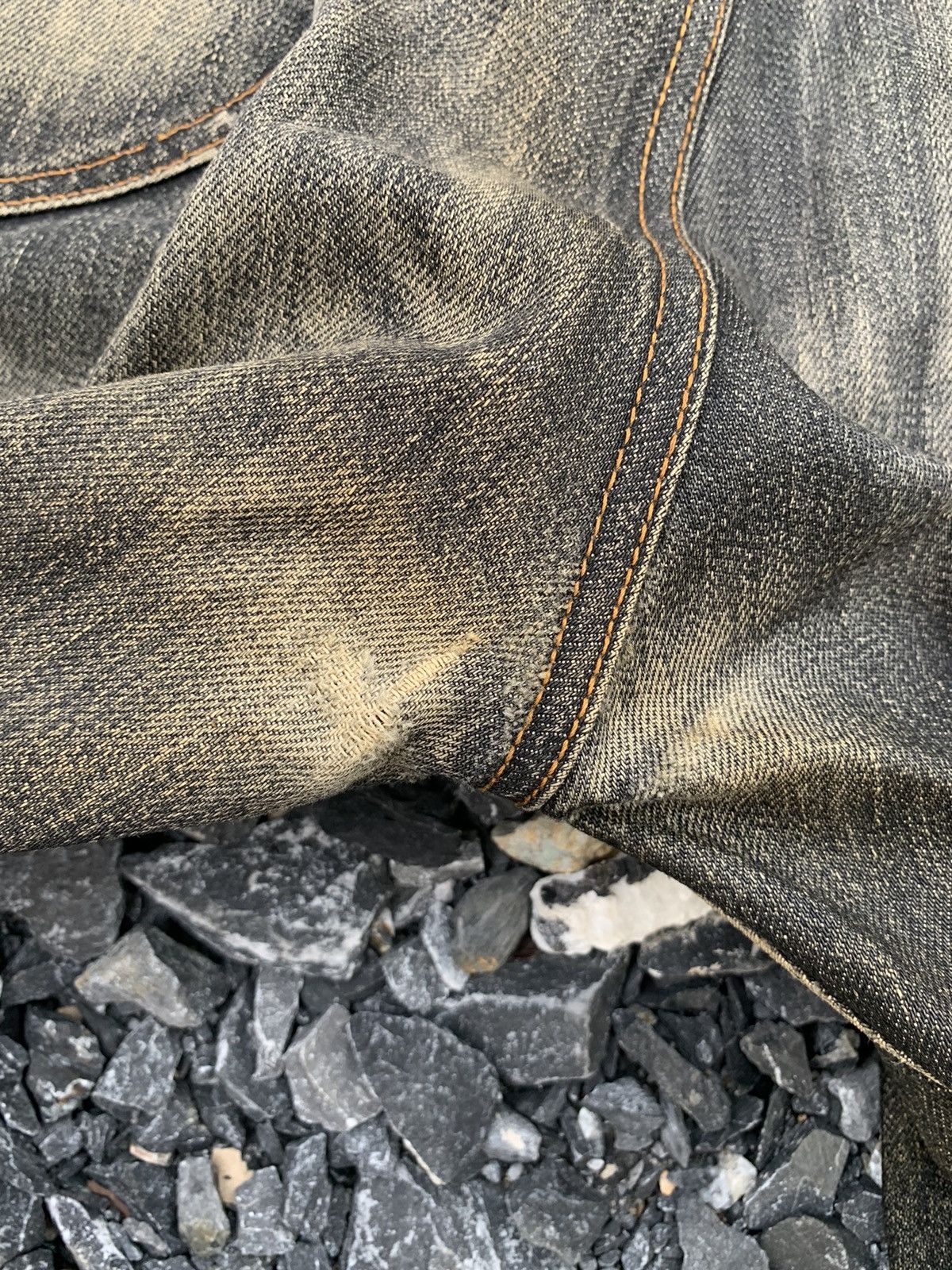 Other JAPANESE BRAND LUMR SELVEDGE RUSTY&FADED DISTRESSED DENIM Size US 35 - 22 Thumbnail