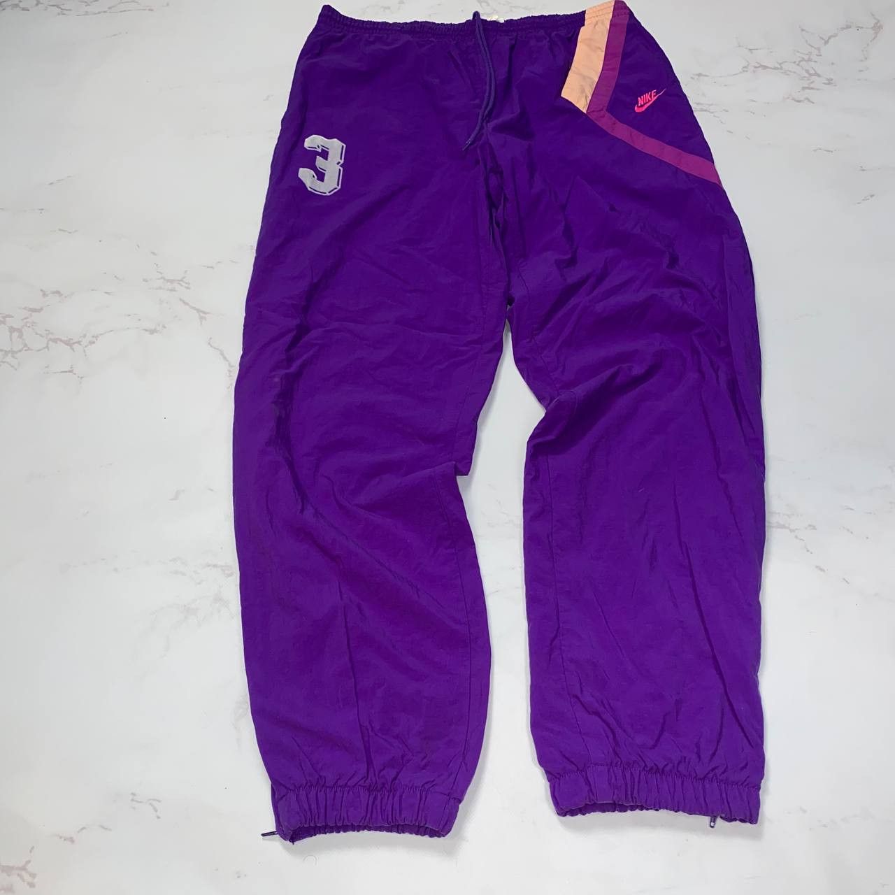 Nike Nike Retro Pink Pants Vintage 90s Track Pants Size US 42 / EU 58 - 2 Thumbnail