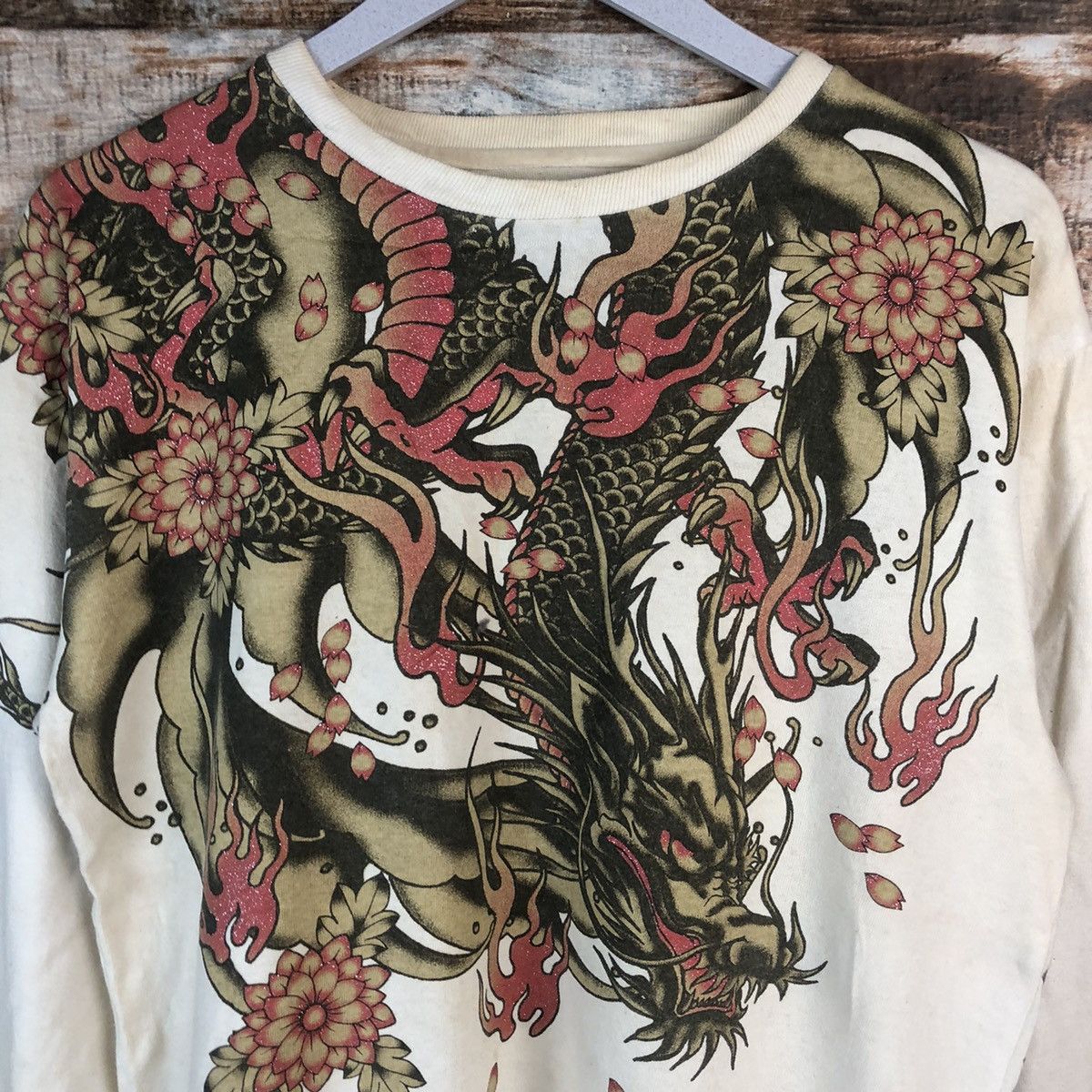 Japanese Brand Japanese Brand Dragon kimono style yakuza shirt #A1971 Size US M / EU 48-50 / 2 - 9 Thumbnail