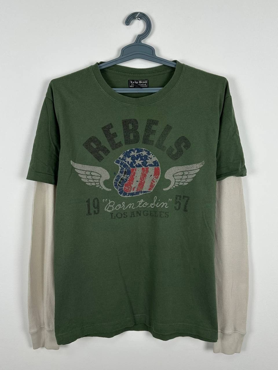 Lucky Brand Vintage Y2K Lucky Brand Born To Die LS Shirt Size US L / EU 52-54 / 3 - 1 Thumbnail