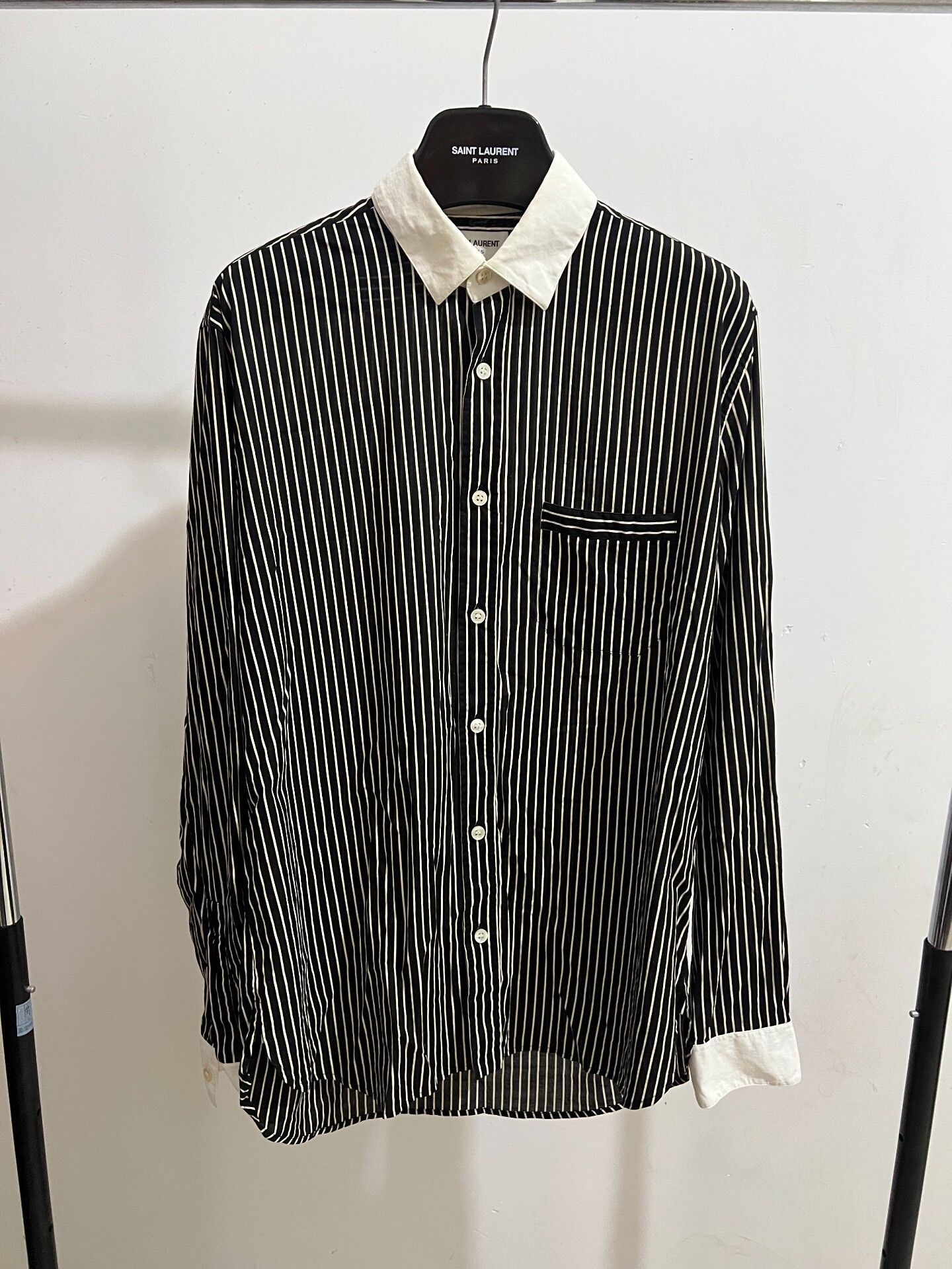 Saint Laurent Paris Saint Laurent 20SS Striped Shirt Size US M / EU 48-50 / 2 - 1 Thumbnail