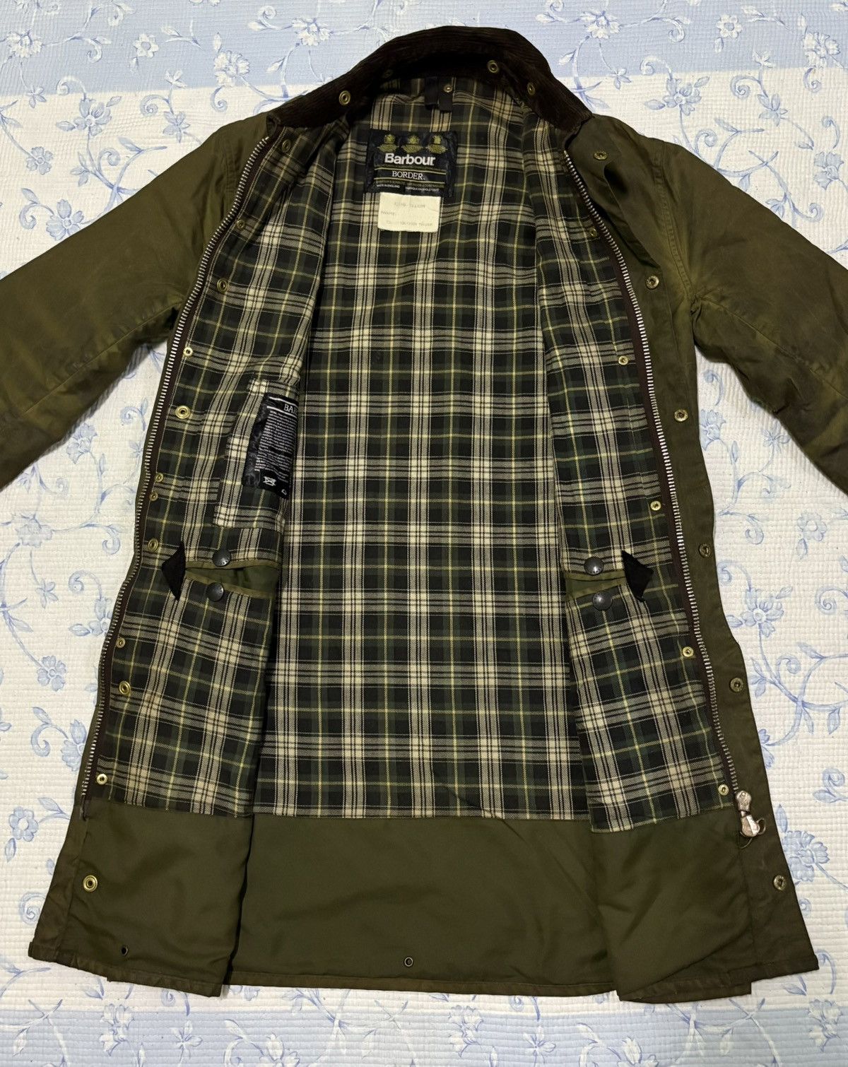 Barbour Barbour Border Cotton Waxed Jacket Hunting Jacket Size US L / EU 52-54 / 3 - 5 Thumbnail