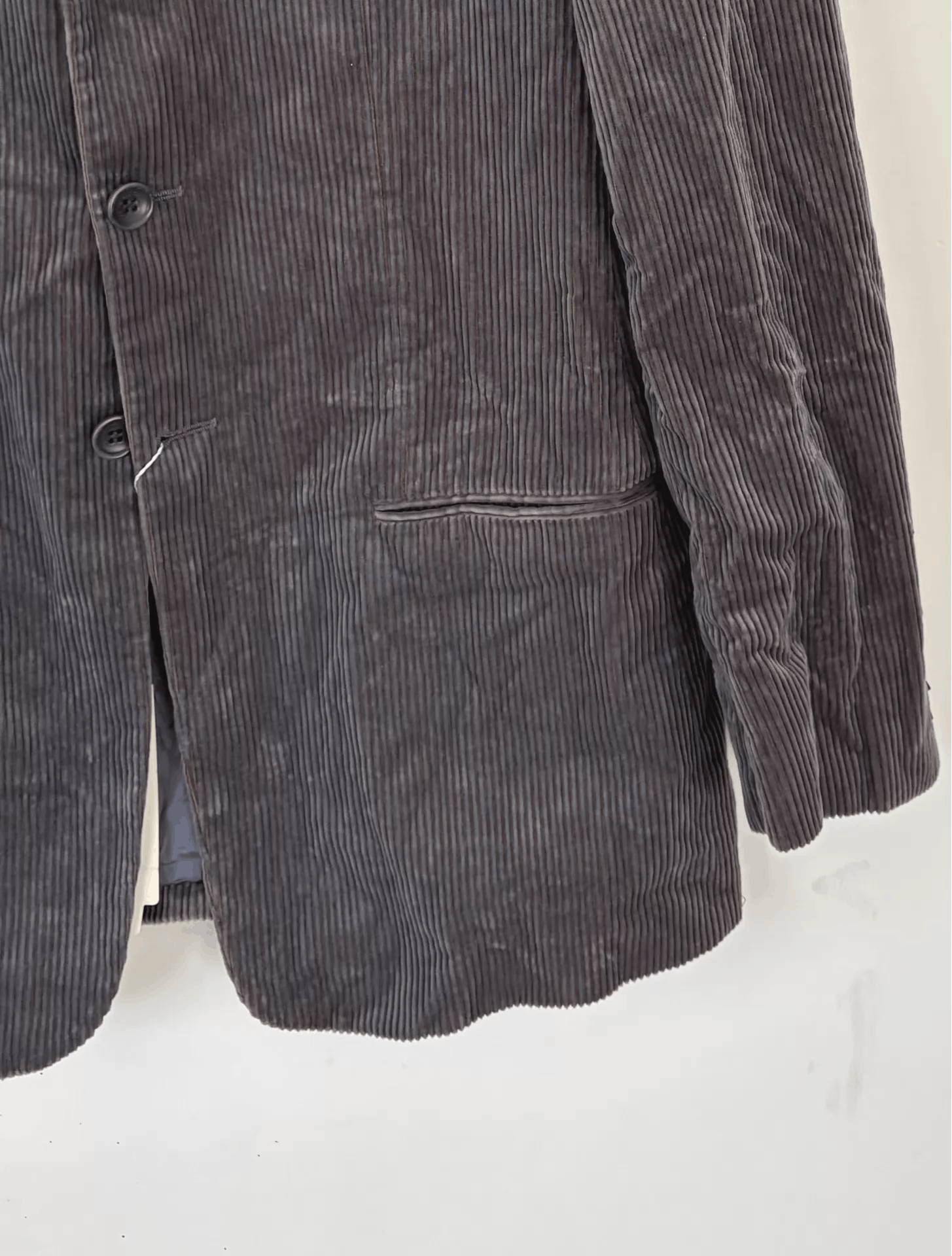 Armani Armani Collezioni Men's Corduroy Blazer Ｑ21 Size 48R - 9 Thumbnail