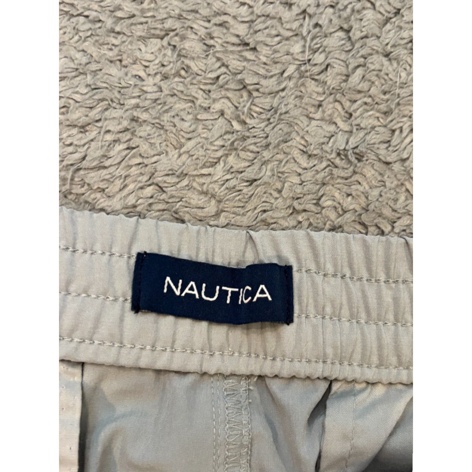 Nautica Nautica Shorts Mens Small Light Gray Chino Elastic Waist Golf Active Tech Size US 29 - 2 Thumbnail