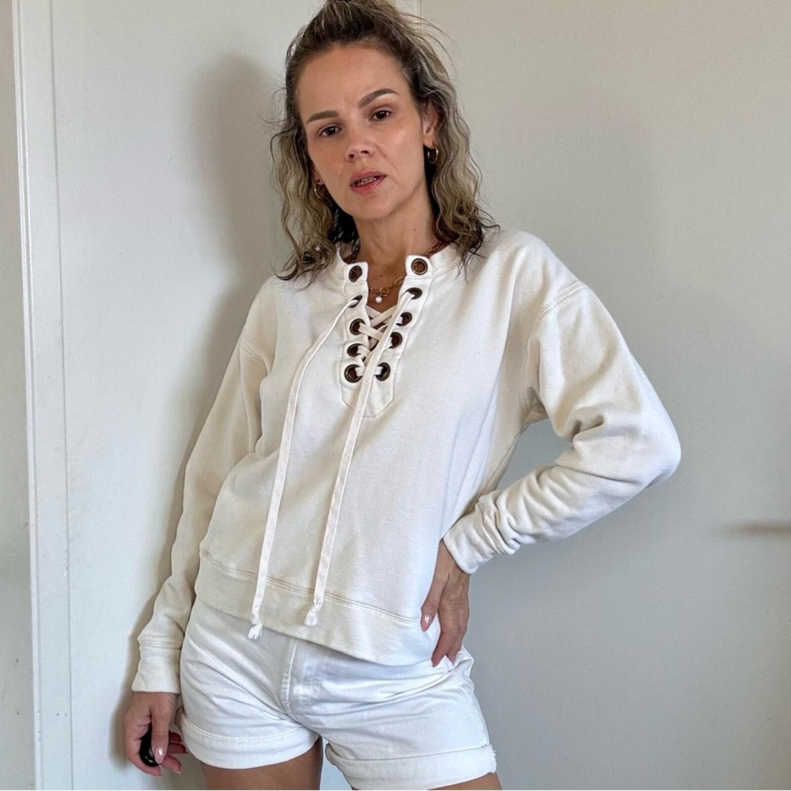 MOTHER MOTHER The Tieup Easy Sweatshirt Size S / US 4 / IT 40 - 2 Thumbnail