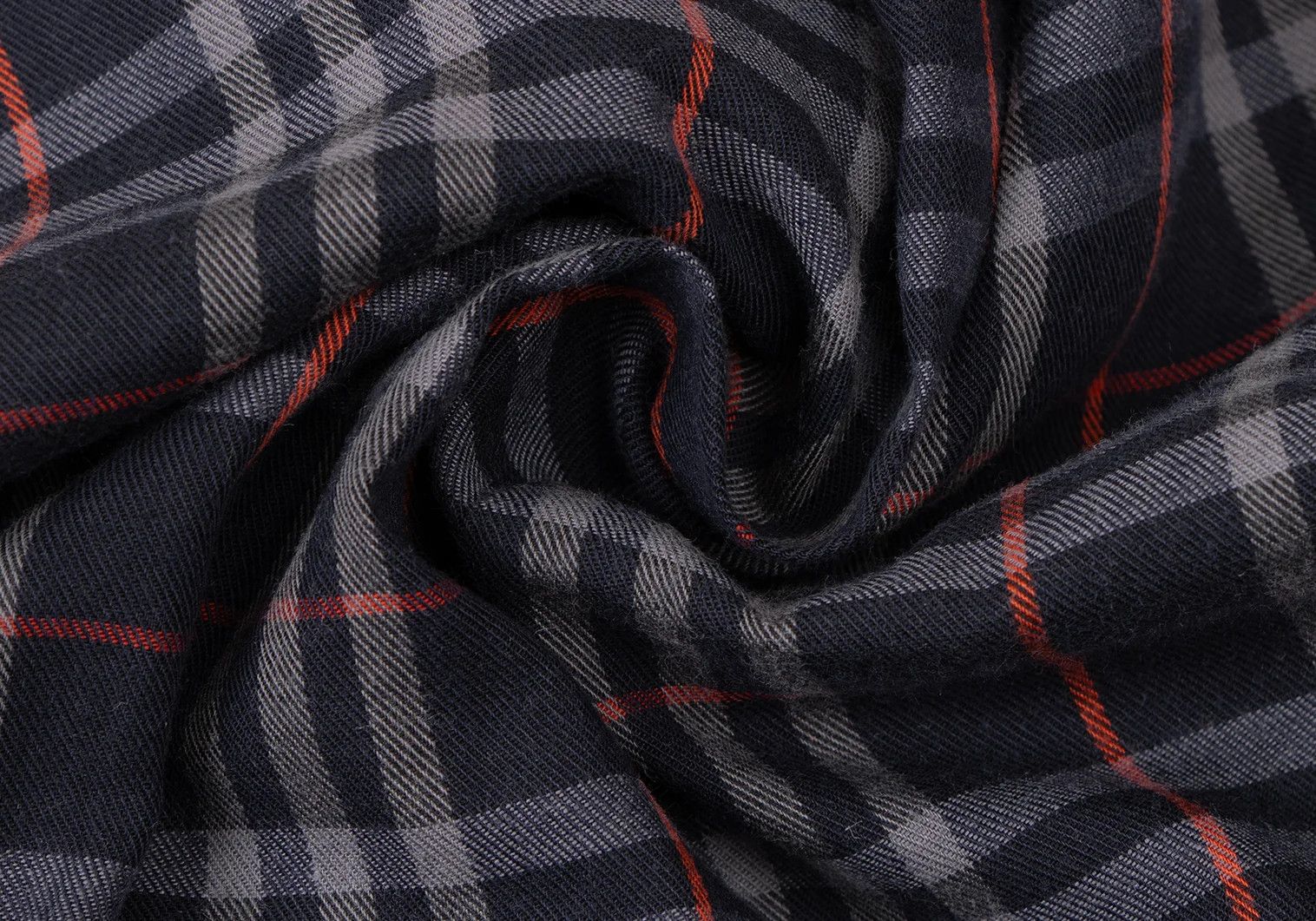 Burberry Cotton Button-Down Check Shirt in Navy Gray Red Size 41 Size US M / EU 48-50 / 2 - 14 Thumbnail