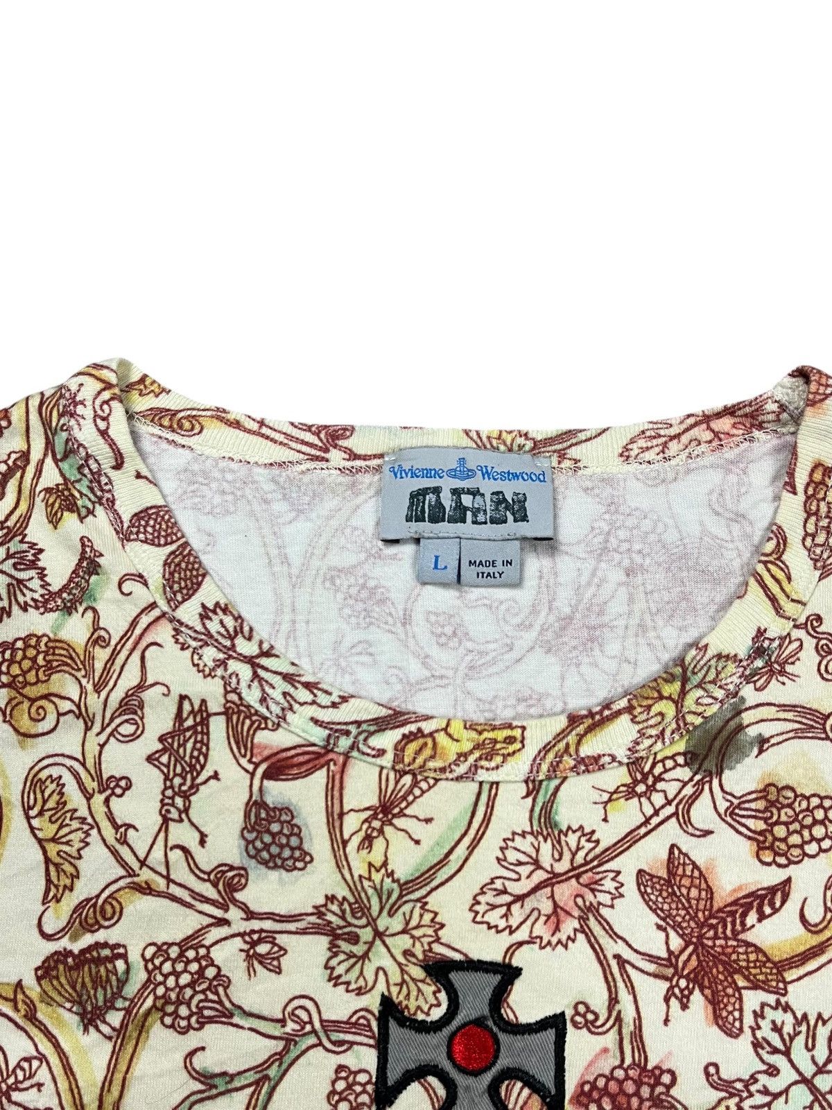 Vivienne Westwood 2013 Vivienne West Wood - Fantasy Floral Center Logo T-Shirt Size US M / EU 48-50 / 2 - 4 Thumbnail