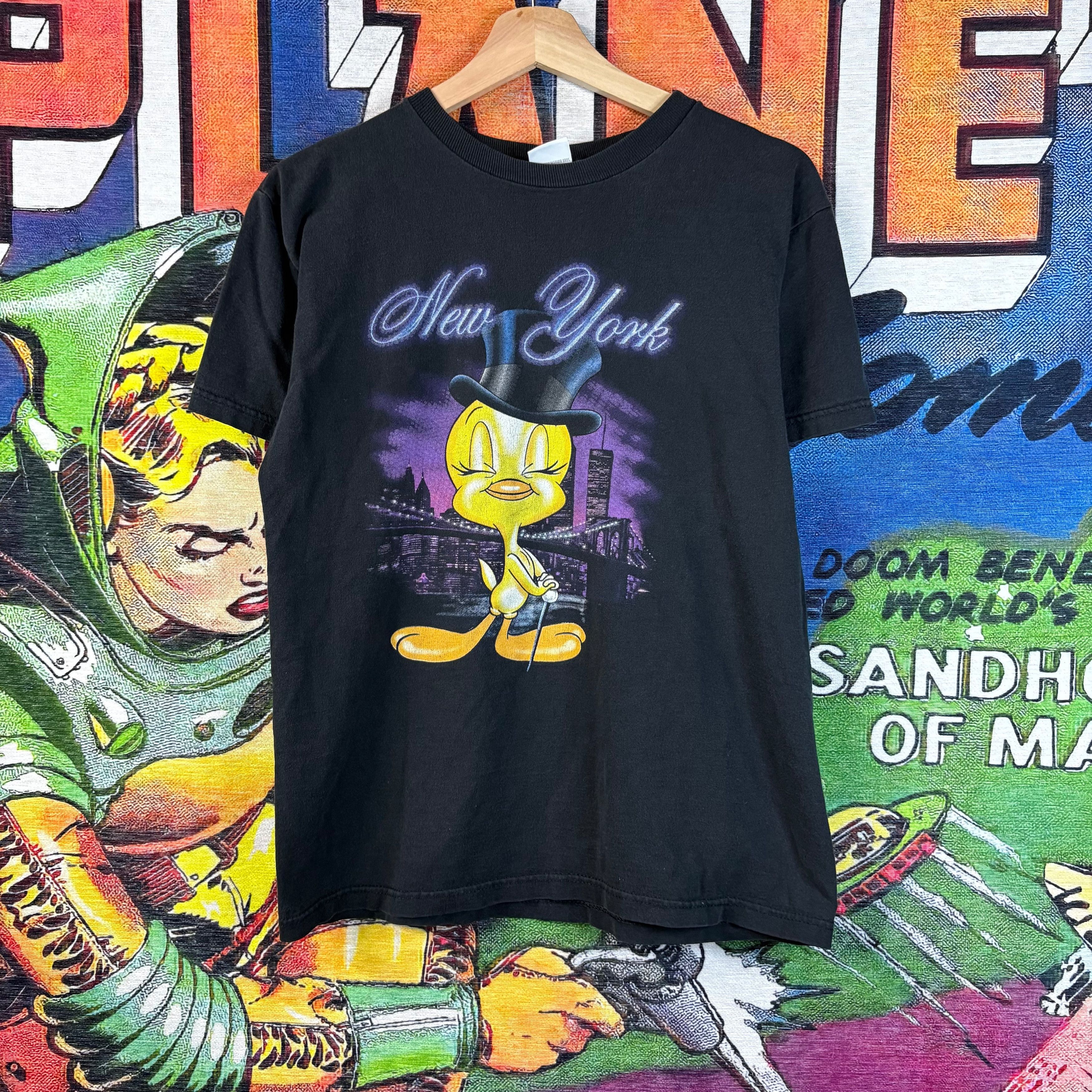 Vintage Vintage 1999 Looney Tunes Tweety Bird New York Tee Size S Size US S / EU 44-46 / 1 - 1 Thumbnail