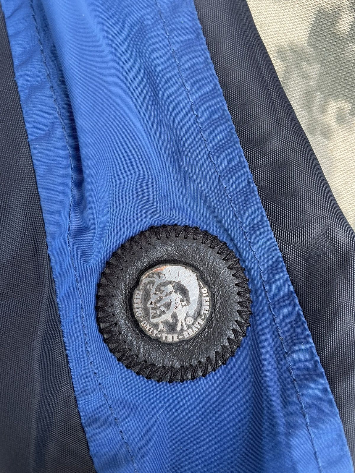 Diesel DIESEL Moto- Bomber Jacket - Navy/Electric Blue Size US XL / EU 56 / 4 - 5 Thumbnail