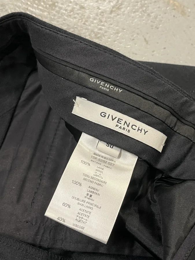 Givenchy AW2015 Givenchy Black Wool Tailored Pants by Riccardo Tisci Size US 34 / EU 50 - 10 Thumbnail