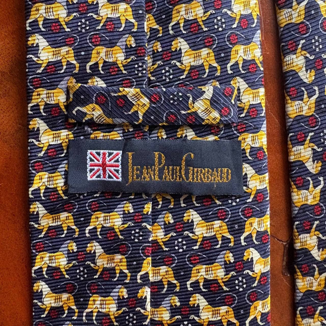 Jean Paul Gaultier Vintage Jean Paul Gaultier Girbaud Horse Pattern Neck Tie Size ONE SIZE - 8 Thumbnail