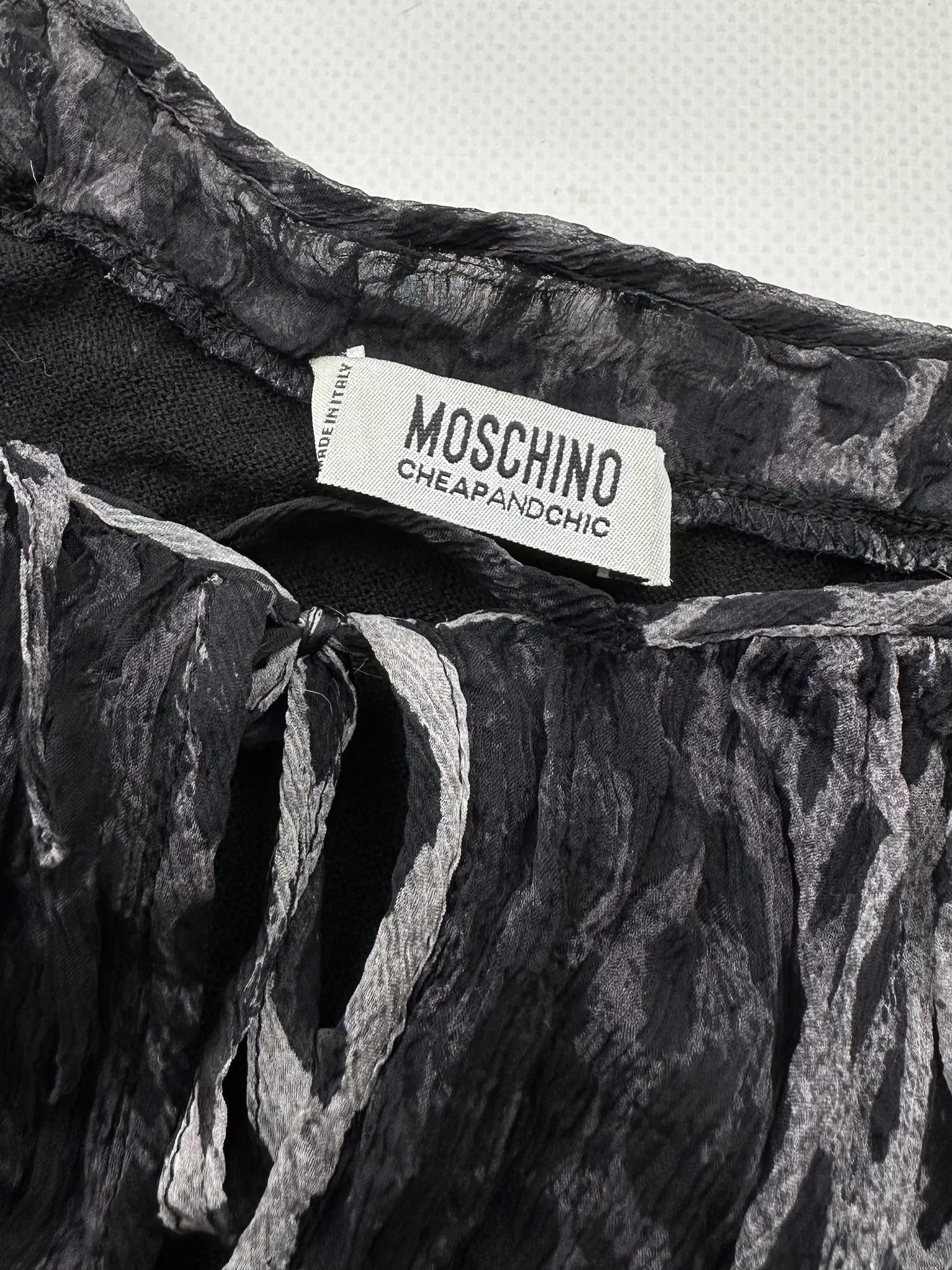 Moschino Moschino Cheap and Chic Vintage Wool Blouse (491) Size S / US 4 / IT 40 - 4 Thumbnail