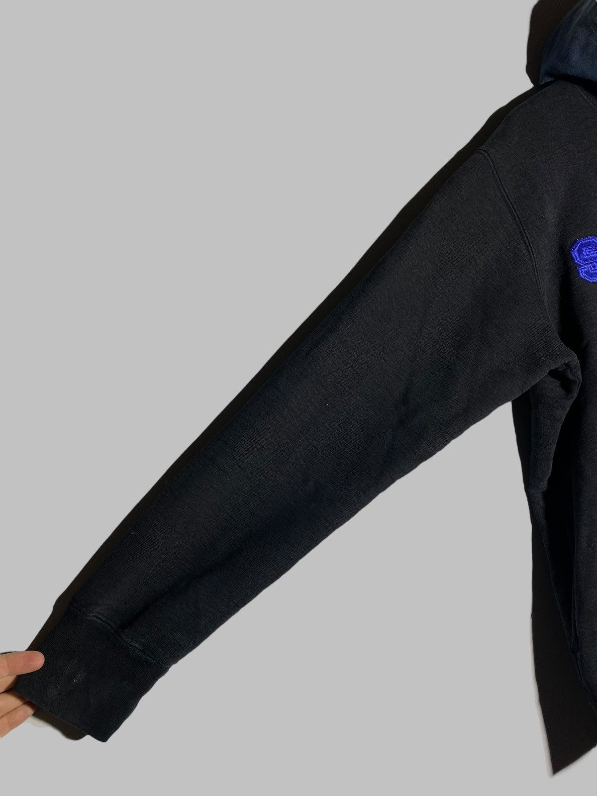 Supreme Supreme S/S 2014 Hooded Crewneck Pullover Black Distressed Size US L / EU 52-54 / 3 - 6 Thumbnail