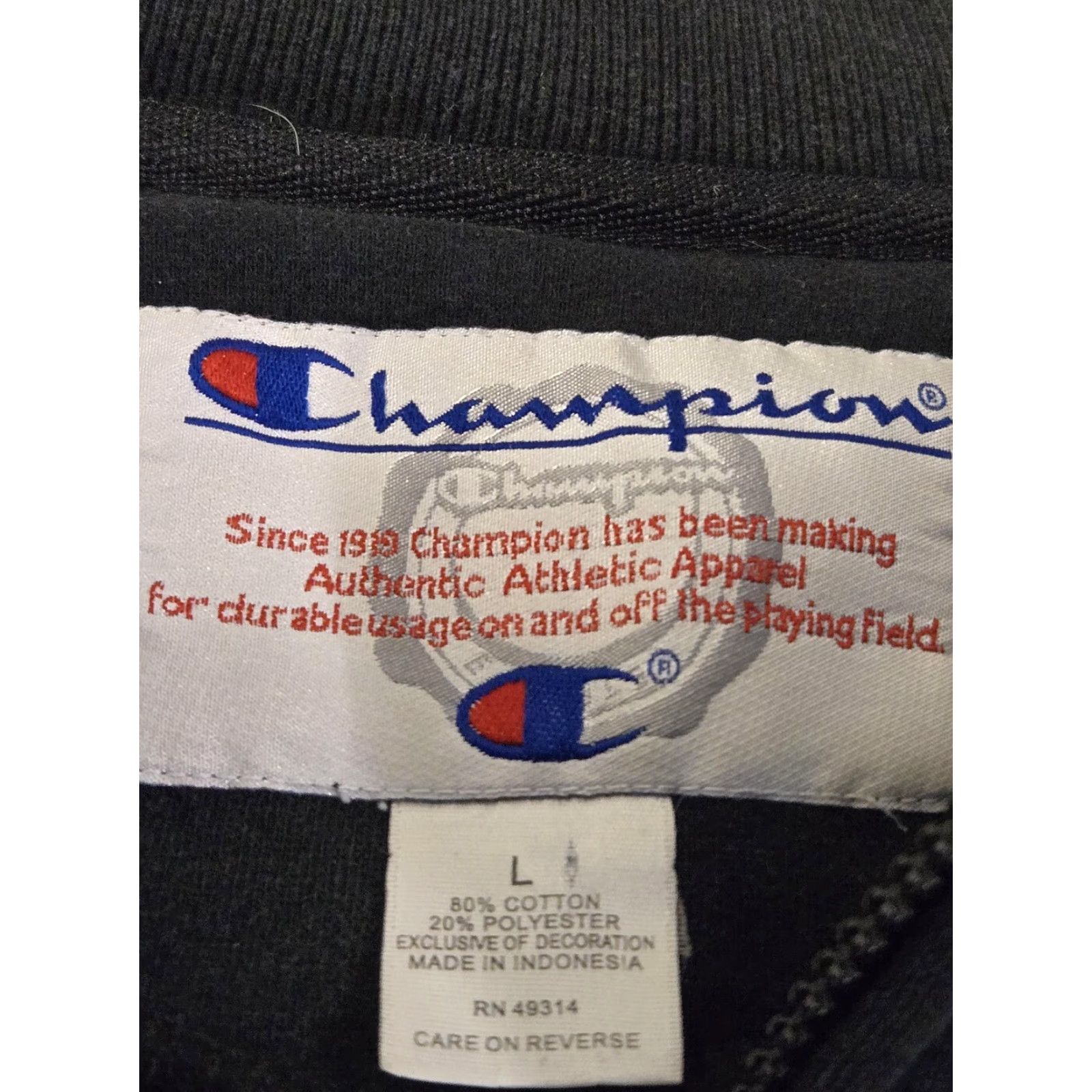 Champion Champion Jacket Mens L Full Zip Embroidered Eagle Patch 1775 Varsity Army USA 1775 Embroidered Patch Black Gold Cuffs Hem Size US L / EU 52-54 / 3 - 6 Thumbnail