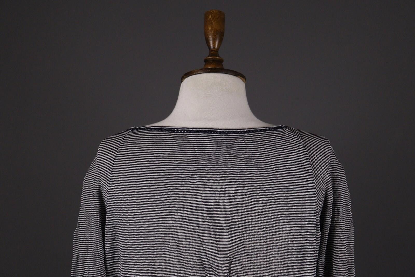Armani Collezioni ARMANI COLLEZIONI Gray Stripe Top Shirt Blouse Size 48 Size M / US 6-8 / IT 42-44 - 7 Thumbnail