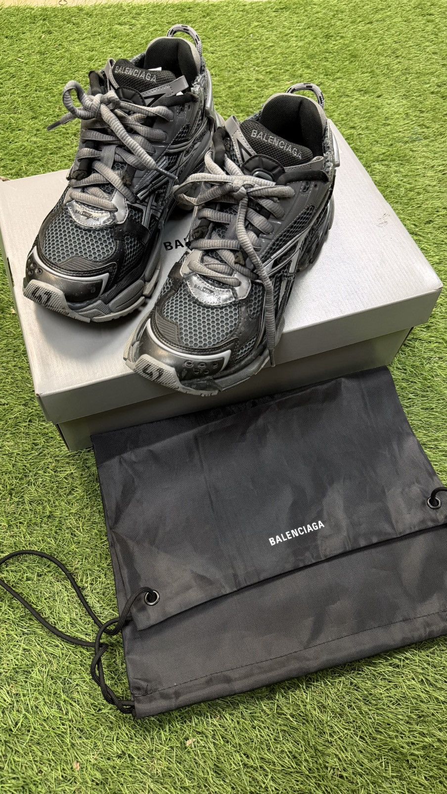 Balenciaga Balenciaga Runner - Grey/Black Size US 9 / EU 42 - 1 Thumbnail